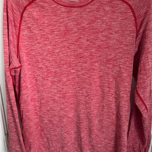 Lululemon Men's Red Athletic Long Sleeve Shirt - Picture 8 of 9